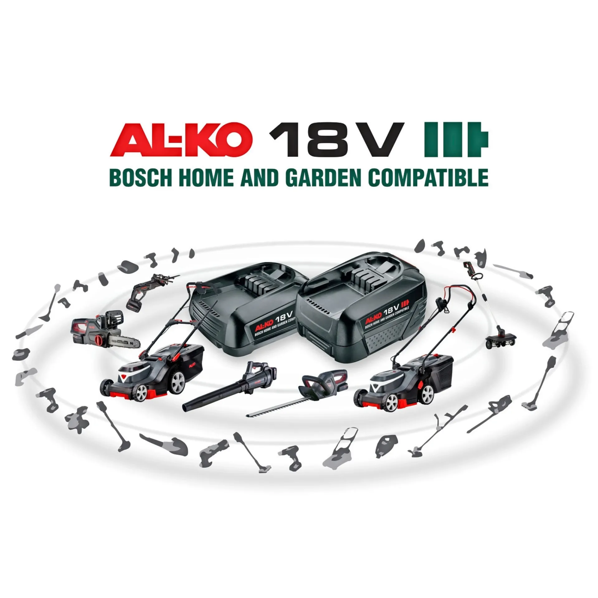 AL-KO Plæneklippere > SMART CONNECT 382LI PREMIUM PLÆNEKLIPPER BATTERI 18V MED BATTERI OG LADER