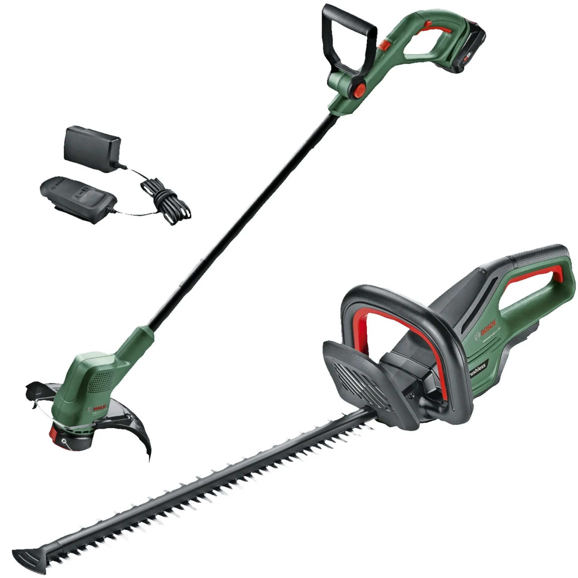 Bosch Græstrimmere > GRÆSTRIMMER/HÆKKEKLIPPER/BATTERISÆT