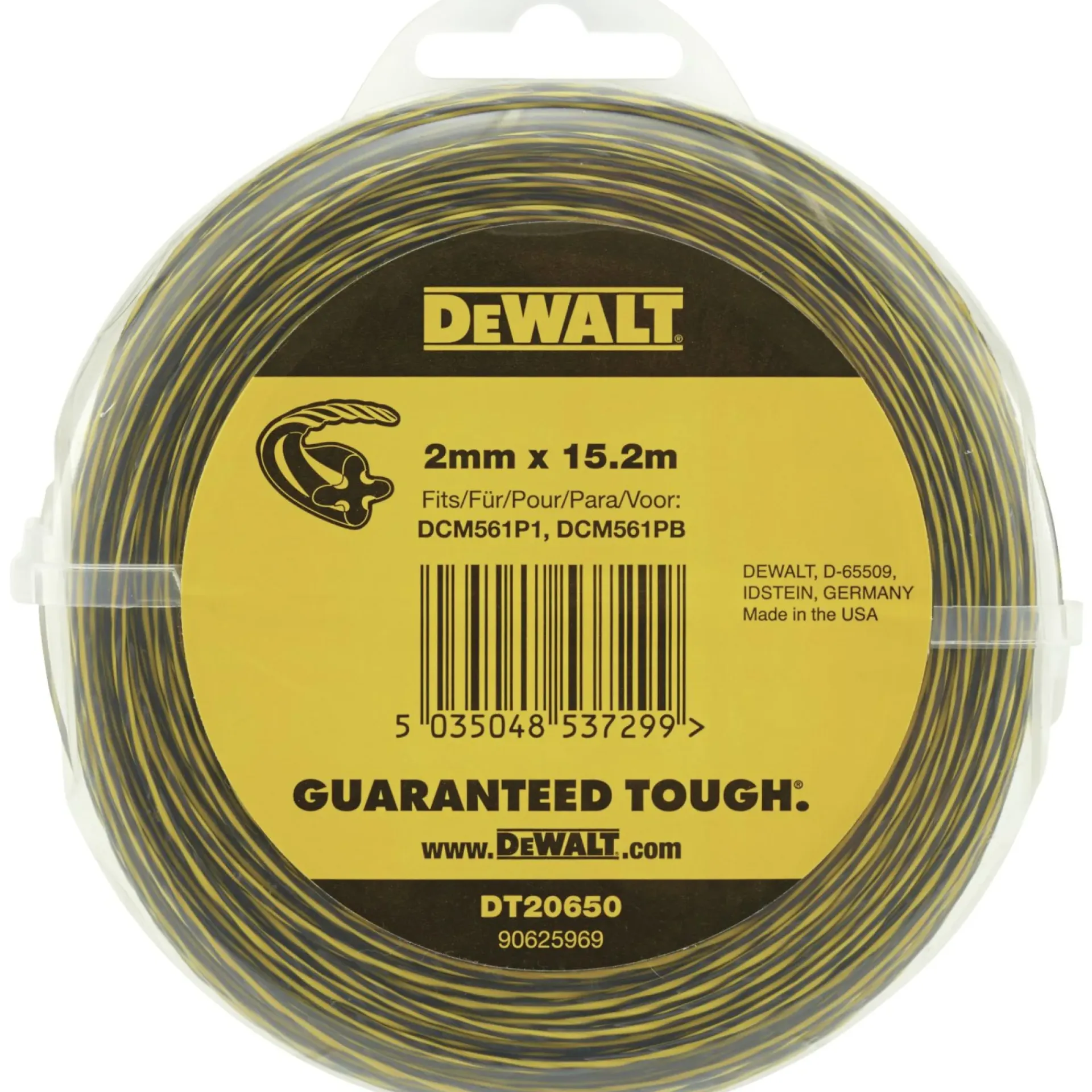 Dewalt Tilbehør Havemaskiner > DT20650-QZ - 2 MM TRIMMERSNØRE