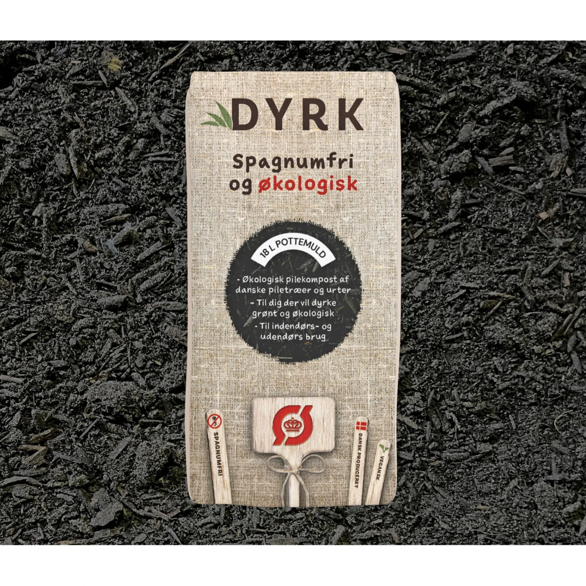 DYRK Jord > ØKOLOGISK POTTEMULD 18 L