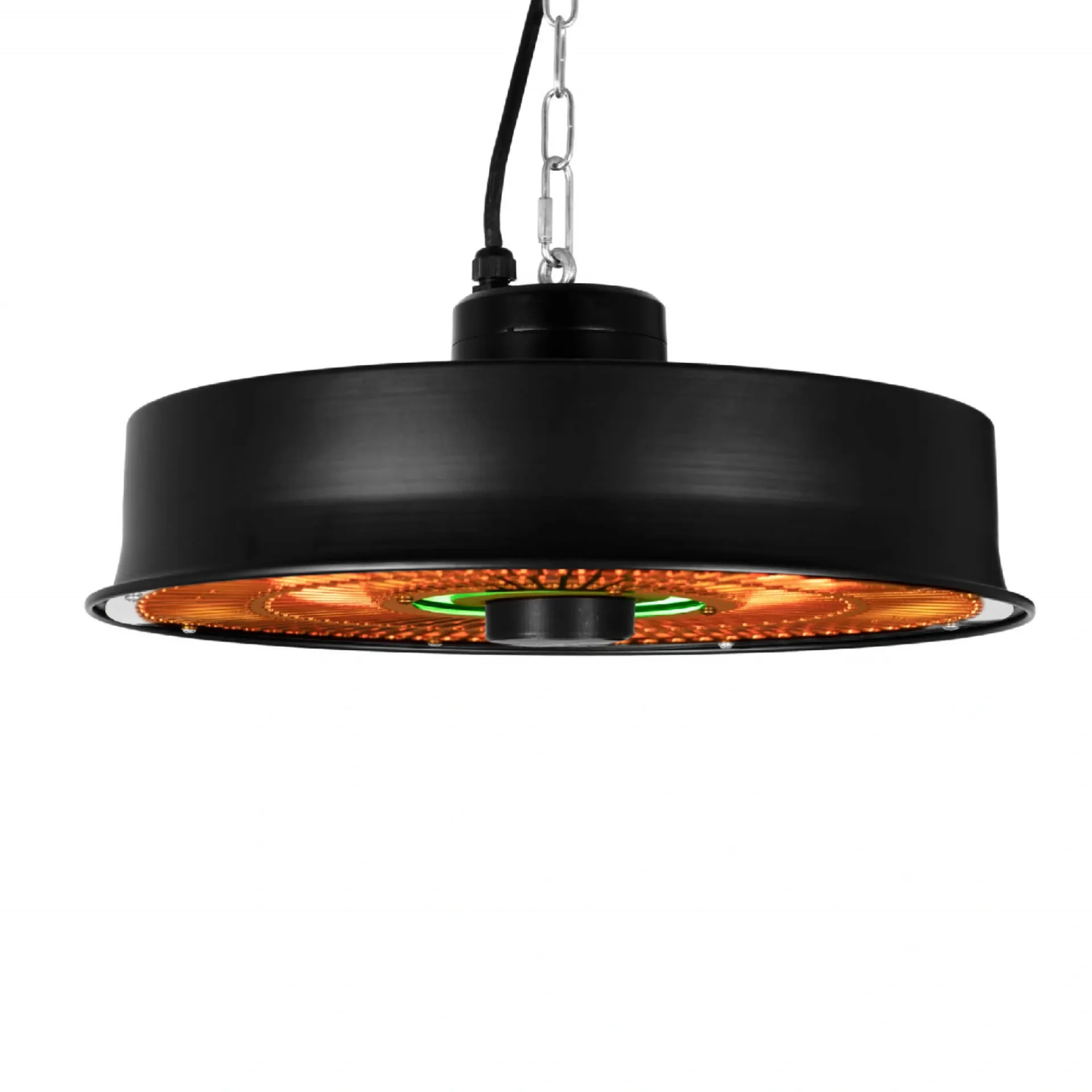 Eurom Terrassevarmere > 4 FARVER LED LYS TERRASSEVARMER SORT 1500 W