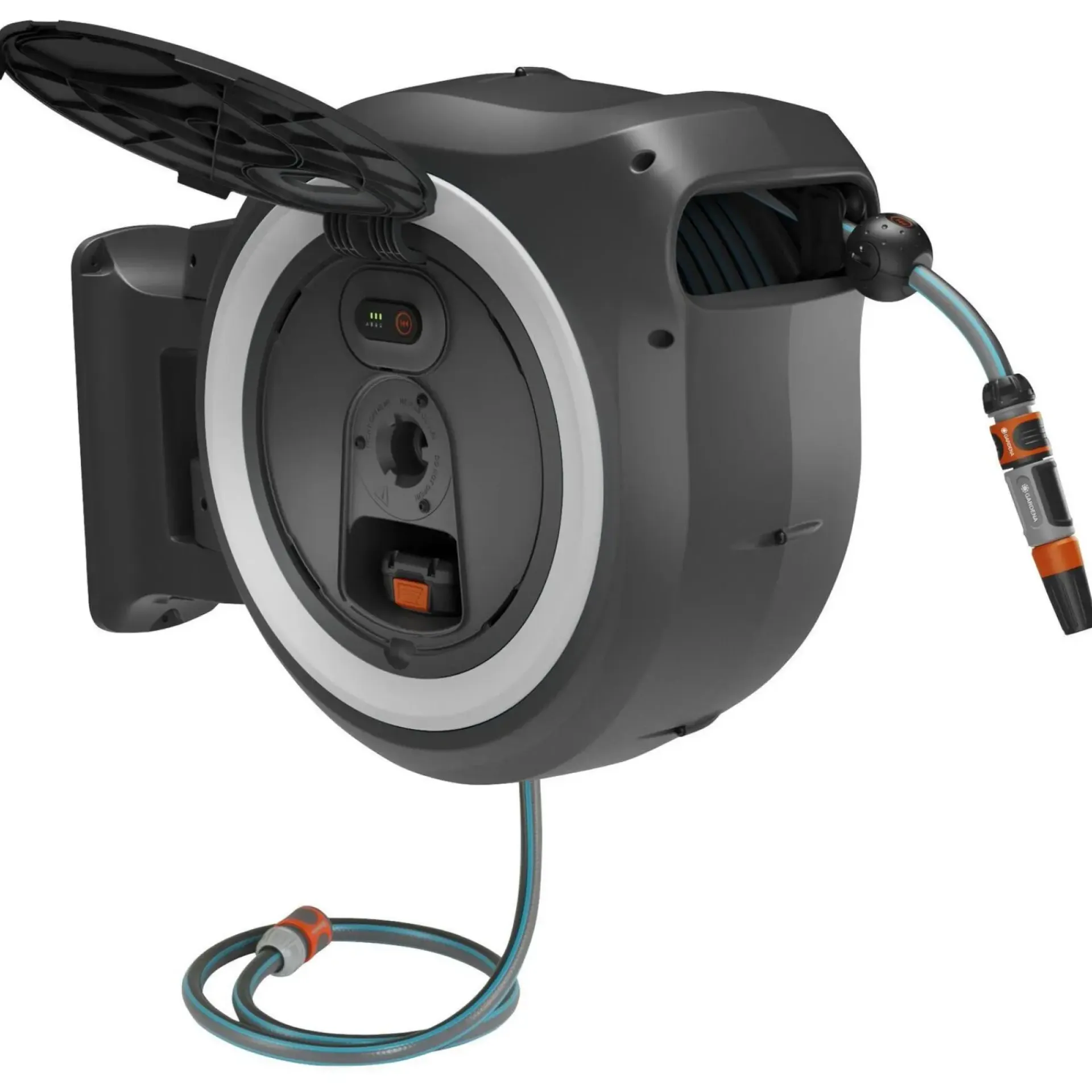 Gardena Vandingsartikler > POWERROLL XXL BATTERIDREVET VÆGSLANGEBOKS 40 M