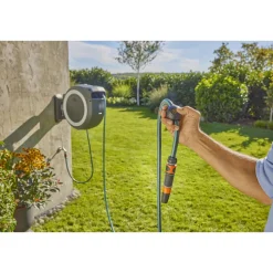 Gardena Vandingsartikler > POWERROLL XXL BATTERIDREVET VÆGSLANGEBOKS 40 M