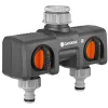 Gardena Vandingsartikler > PREMIUM 2-VEJS VENTIL ½", 3/4", 1"