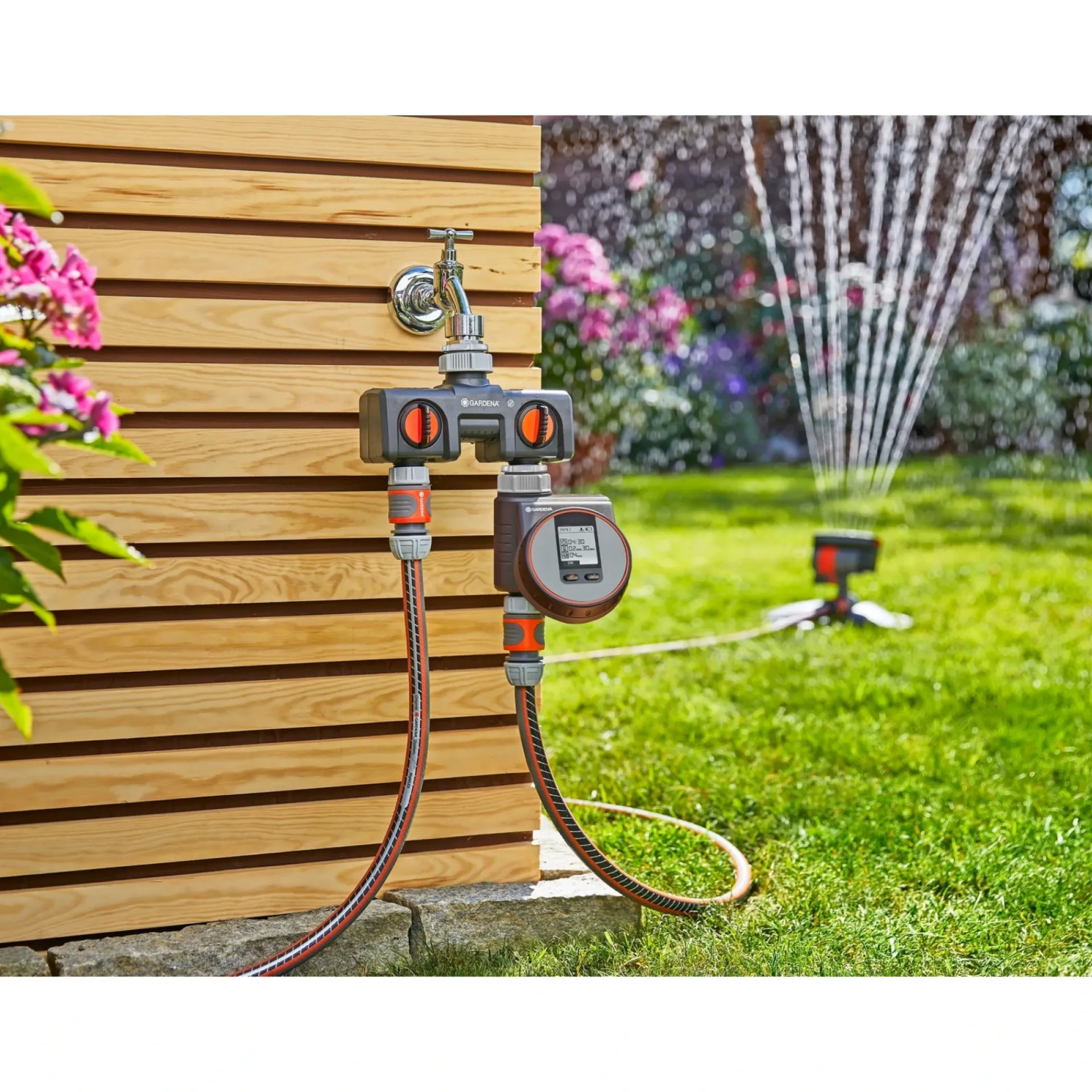 Gardena Vandingsartikler > PREMIUM 2-VEJS VENTIL ½", 3/4", 1"