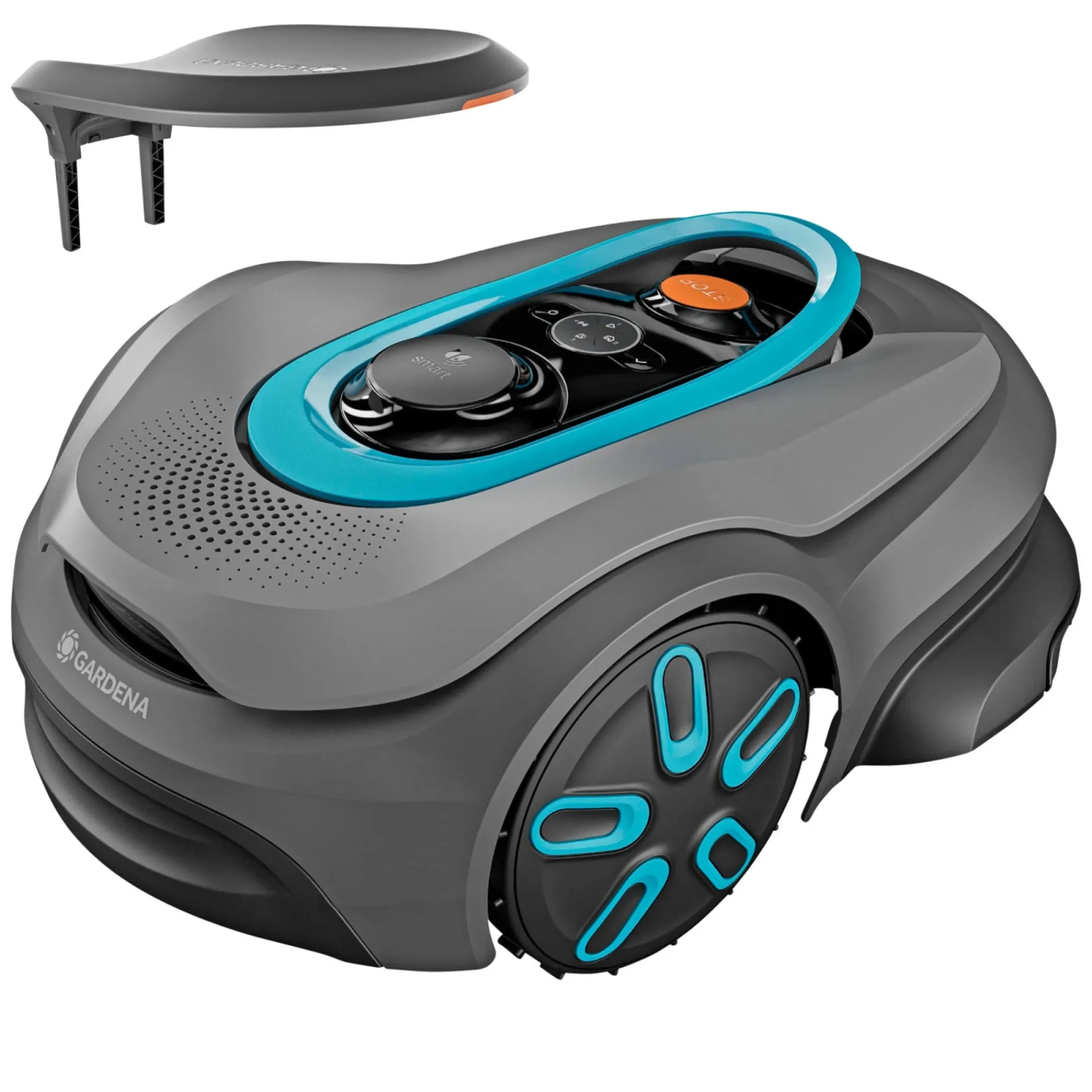 Gardena Robotplæneklippere > SILENO SENSE ROBOTPLÆNEKLIPPER INKL. GARAGE 550 M2