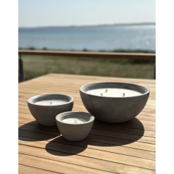 Garden Life Haveindretning > UDENDØRS STEARINLYS BETON GRÅ Ø27,8XH 13,7 CM