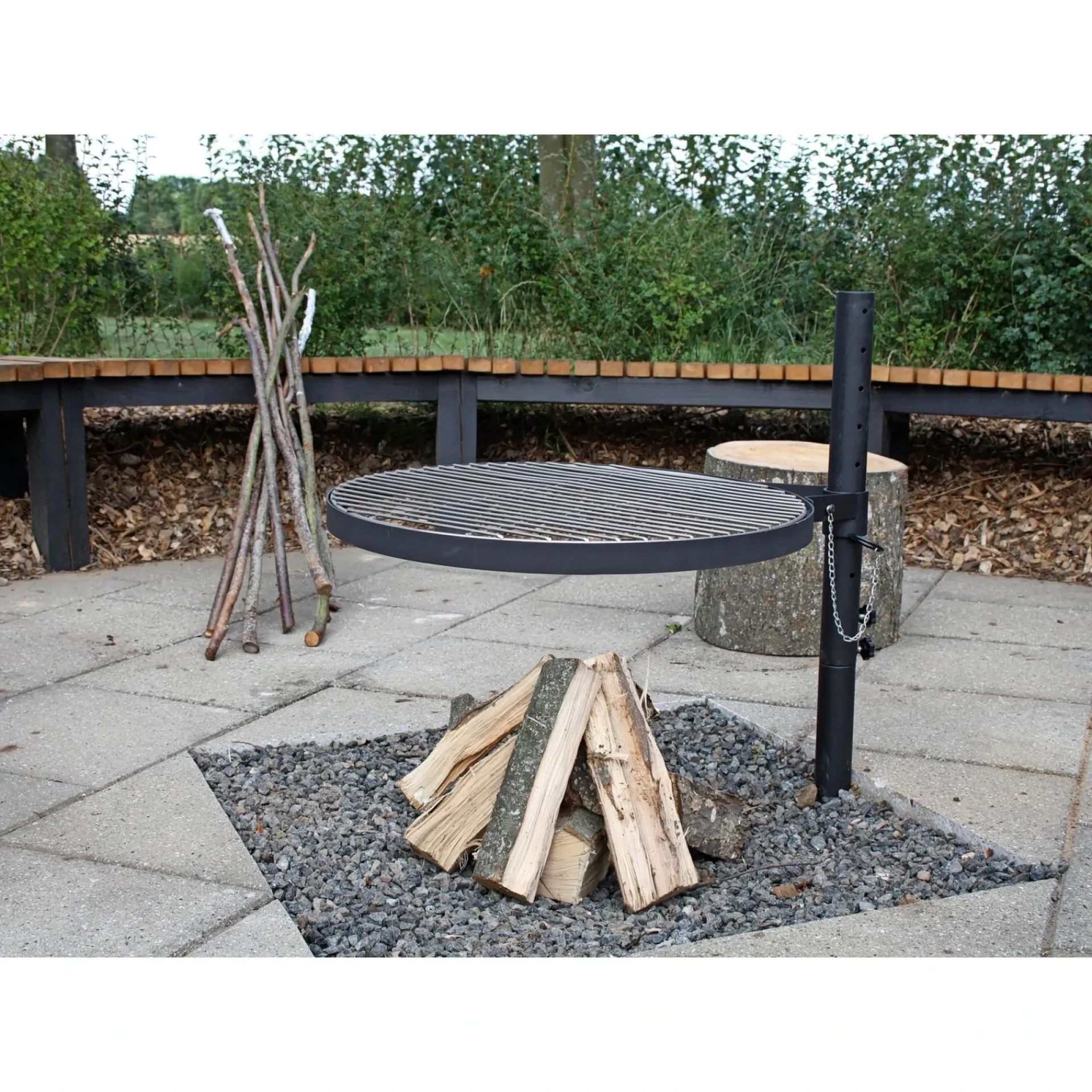 Greenhand Båltilbehør > THE PIT FIRE BÅLGRILL INKL. OXFORD FABRIC BÆRETASKE, GRILLRIST