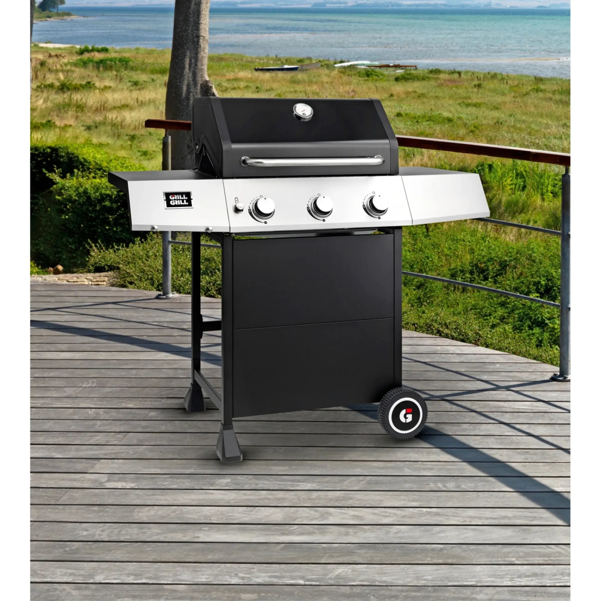 GrillGrill Gasgrill > CASUAL B-312 GASGRILL SORT/RUSTFRIT STÅL