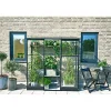Halls Vægdrivhuse > QUBE LEAN-TO 26 VÆGDRIVHUS 3 MM HÆRDET GLAS SORT 1,2 M²