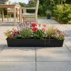 Hortus Havekrukker > AGRO 208-402 ALTANKASSE PLAST ANTRACITGRÅ L100 CM