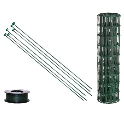 Hortus Trådhegn & Volierenet > HEGN GRØN PLASTBELAGT 0.90 X 75 M