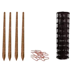 Hortus Trådhegn & Volierenet > HEGN SORT PLASTBELAGT 0.80 X 50 M