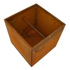 Hortus Højbede & Plantekasser > 210-901 MED BUND HØJBED RUST PATINA 40 X 40 X 40 CM