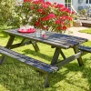 Hortus Bord- & Bænkesæt > 801-056PC BORDBÆNKESÆT SORT