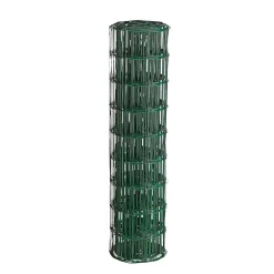 Hortus Trådhegn & Volierenet > PVC FRI TRÅDHEGN GRØN PLASTBELAGT 1.10 X 20 M