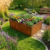 Hortus Højbede & Plantekasser > 210-900 UDEN BUND HØJBED RUST PATINA 40 X 120 X 80 CM