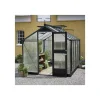 Juliana Drivhuse > COMPACT EKSKL. SOKKEL DRIVHUS 10 MM POLY ANTRACIT 8,2 M2