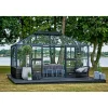 Juliana Pavillon Drivhuse > GRAND OASE MUR ORANGERI 3 MM HÆRDET GLAS HELE BANER ANTRACIT 13 M²
