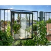 Juliana Vægdrivhuse > URBAN BALCONY VÆGDRIVHUS 4 MM HÆRDET GLAS HELE BANER SORT 0,16 M²