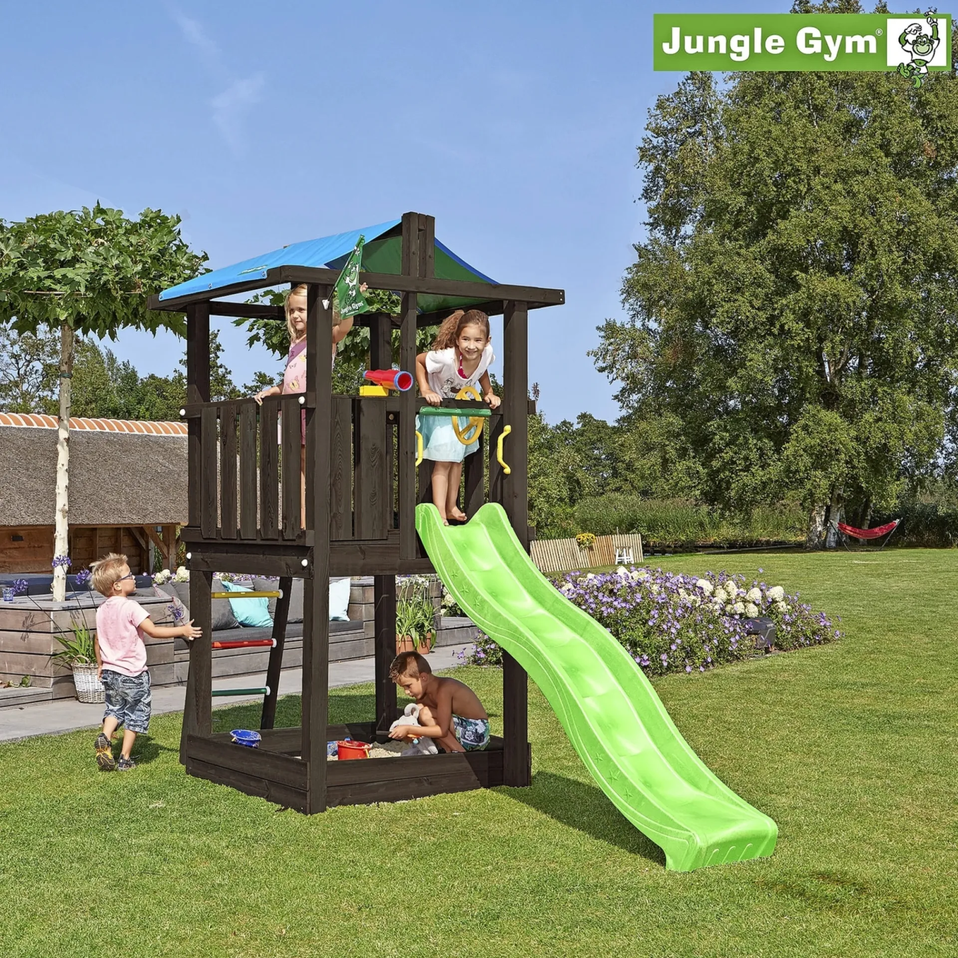 Jungle Gym Legetårne > HUT LEGETÅRN SORT TRÆ