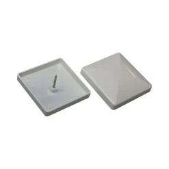Kokille Stolper & Pæle > CAP 76 STOLPEHAT ALUMINIUM HVID 76 X 76 MM