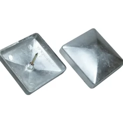 Kokille Stolper & Pæle > CAP 76 STOLPEHAT ALUMINIUM GRÅ 76 X 76 MM