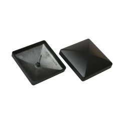 Kokille Stolper & Pæle > CAP 102 STOLPEHAT ALUMINIUM SORT 102 X 102 MM