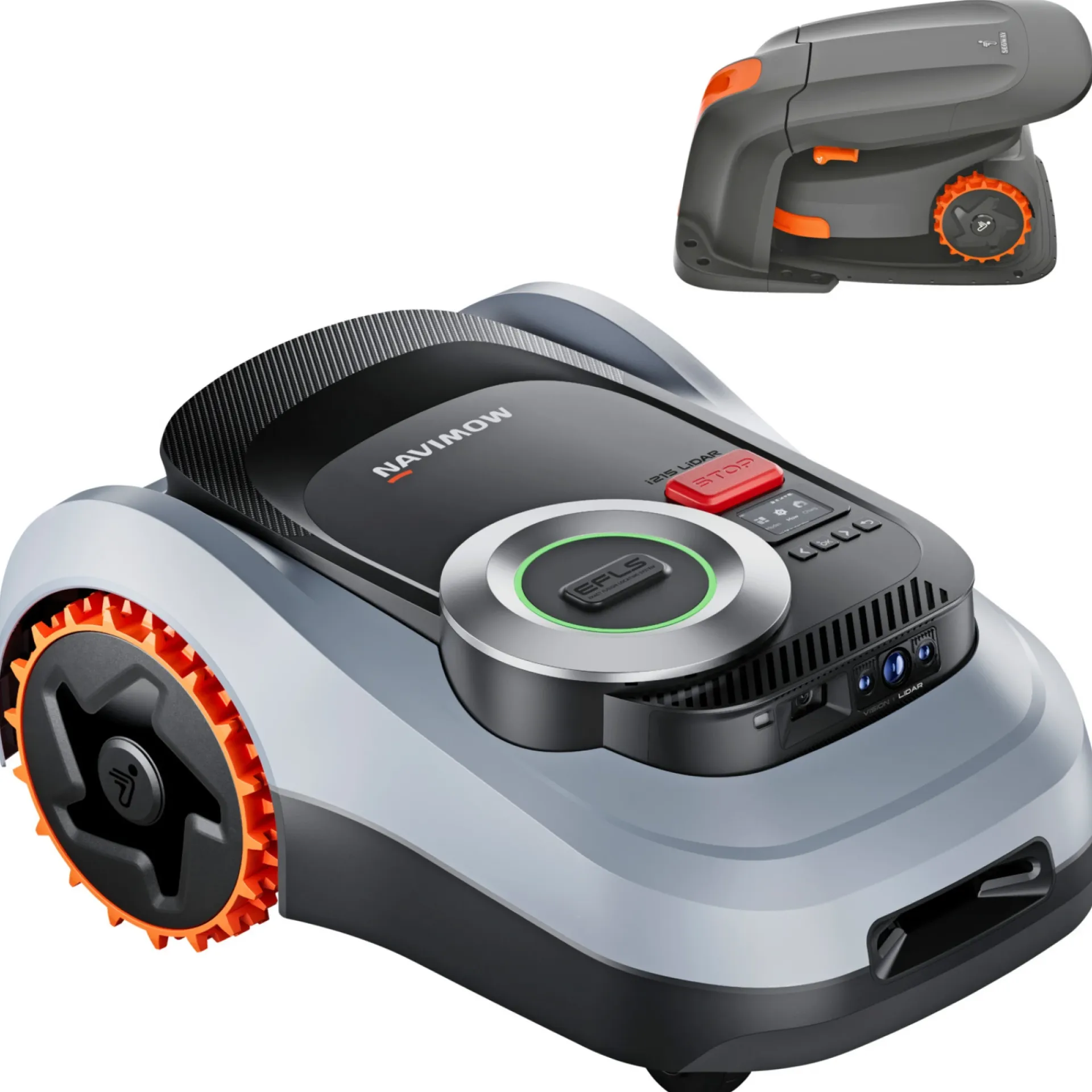 Navimow Robotplæneklippere > I215E LIDAR ROBOTPLÆNEKLIPPER INKL. GARAGE 1500