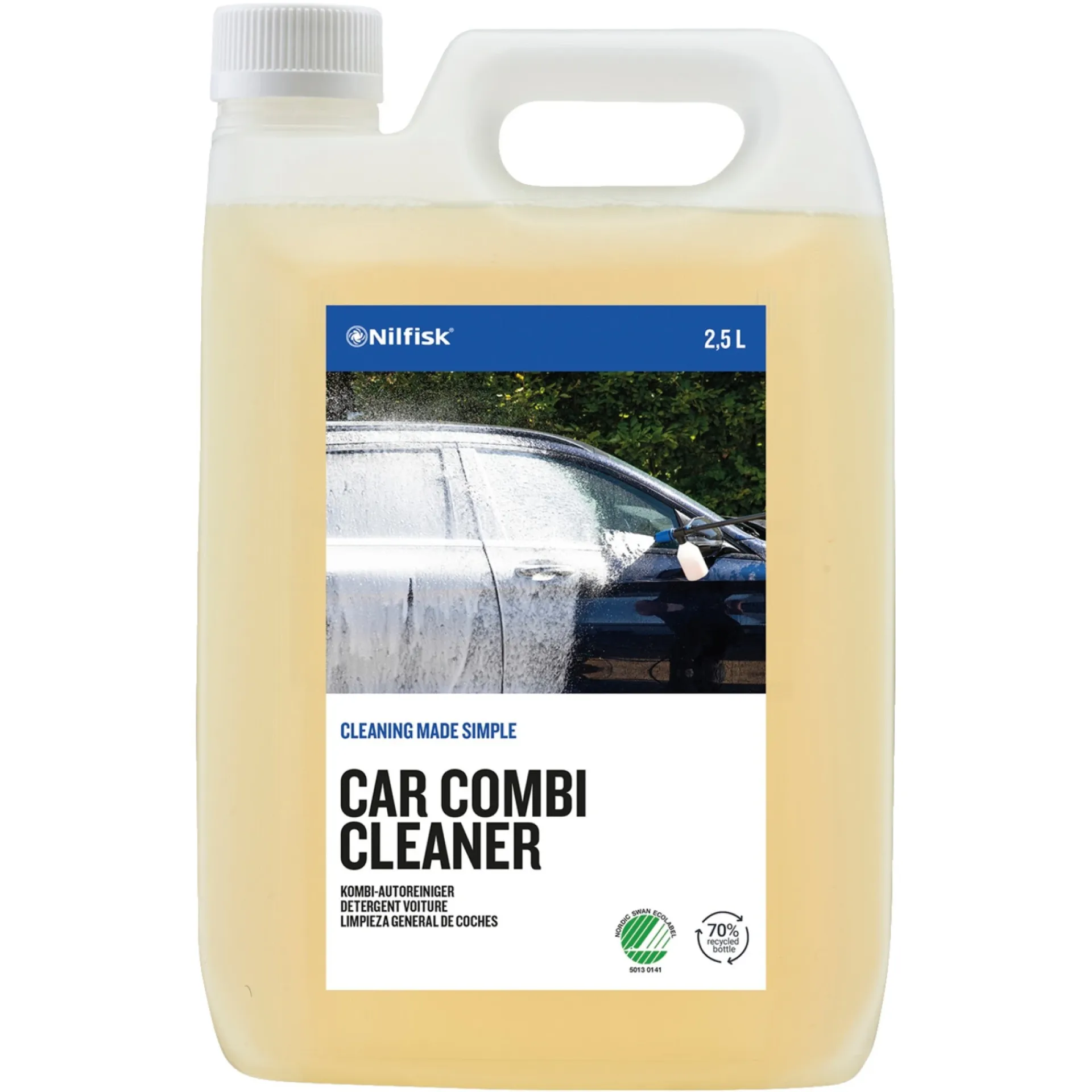 Nilfisk Tilbehør Havemaskiner > AUTOSHAMPOO MED VOKS CAR COMBI CLEANER , 2,5 LTR. RENGØRINGSMIDDEL 2,5L