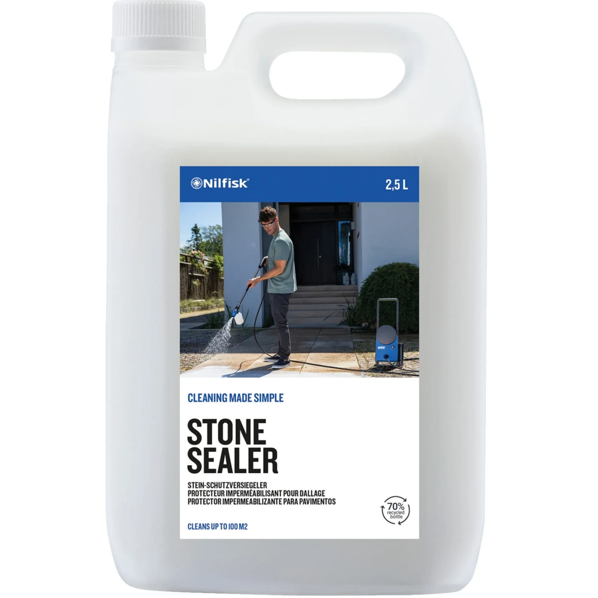 Nilfisk Tilbehør Havemaskiner > FLISEIMPRÆGNERING STONE SEALER, 2,5 LTR. RENGØRINGSMIDDEL 2,5L