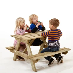 NORDIC PLAY Active Bord- & Bænkesæt > 801-053PC BØRNEBORDBÆNKESÆT NATUR