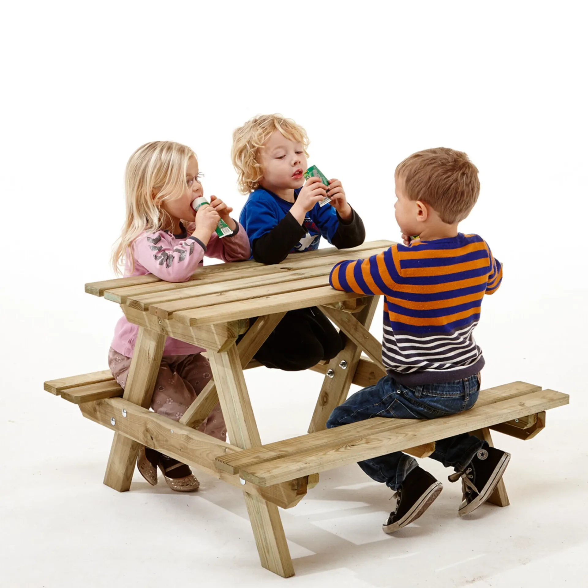 NORDIC PLAY Active Bord- & Bænkesæt > 801-053PC BØRNEBORDBÆNKESÆT NATUR