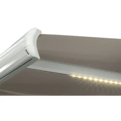 Outfit Parasoller & Markiser > LIANA M/LED MARKISE M/MOTOR TAUPE/HVID 480 CM