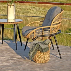 Outrium Lounge Havemøbler > CAPRI LOUNGESTOL NATUR