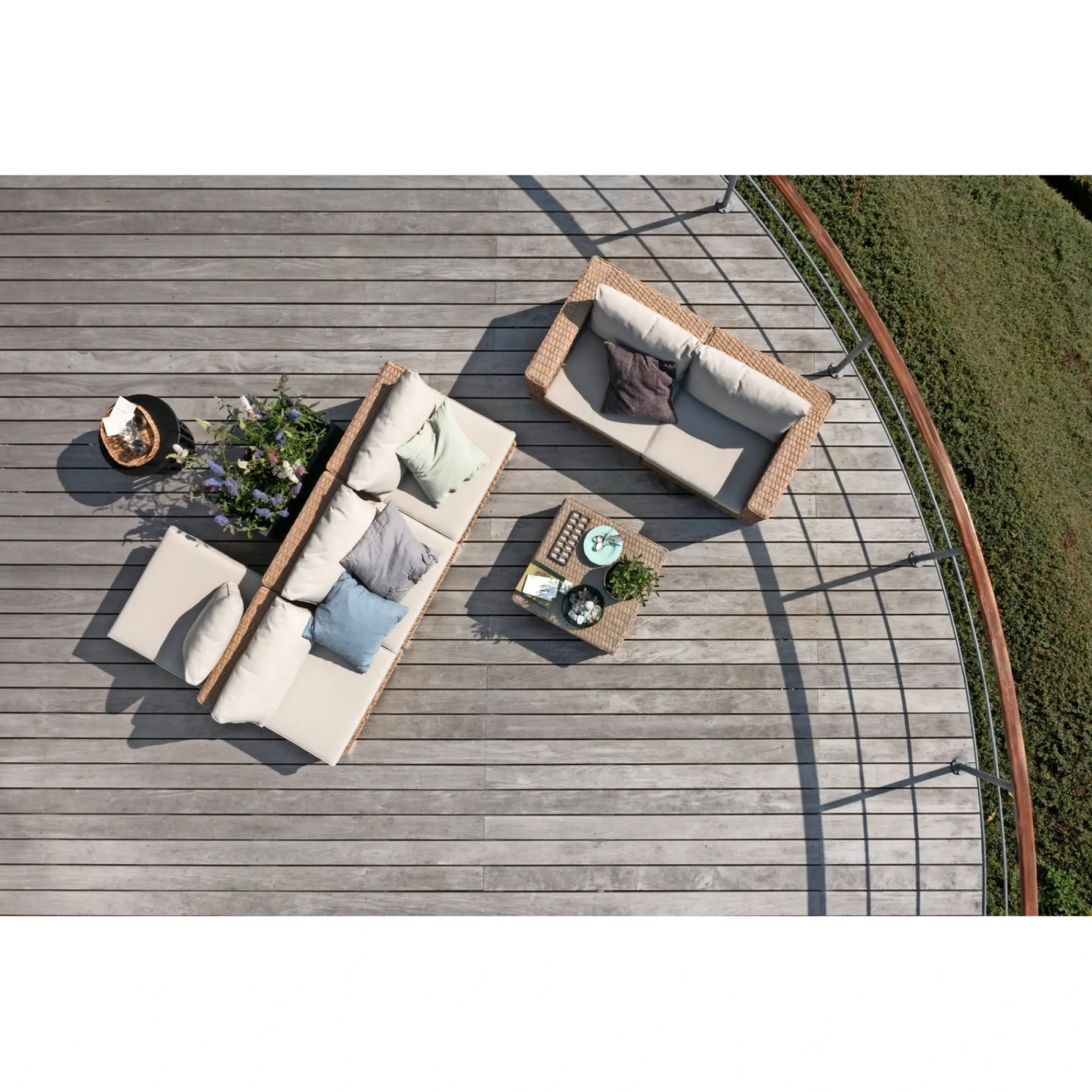 Outrium Lounge Havemøbler > CORDOBA LOUNGE HJØRNEMODUL NATUR