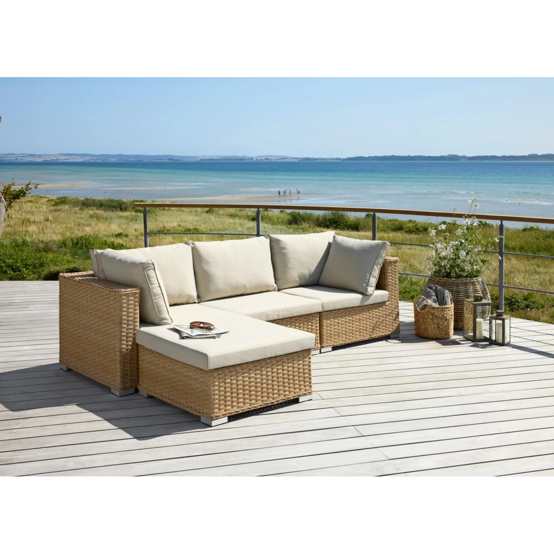 Outrium Lounge Havemøbler > CORDOBA LOUNGE MIDTERMODUL NATUR