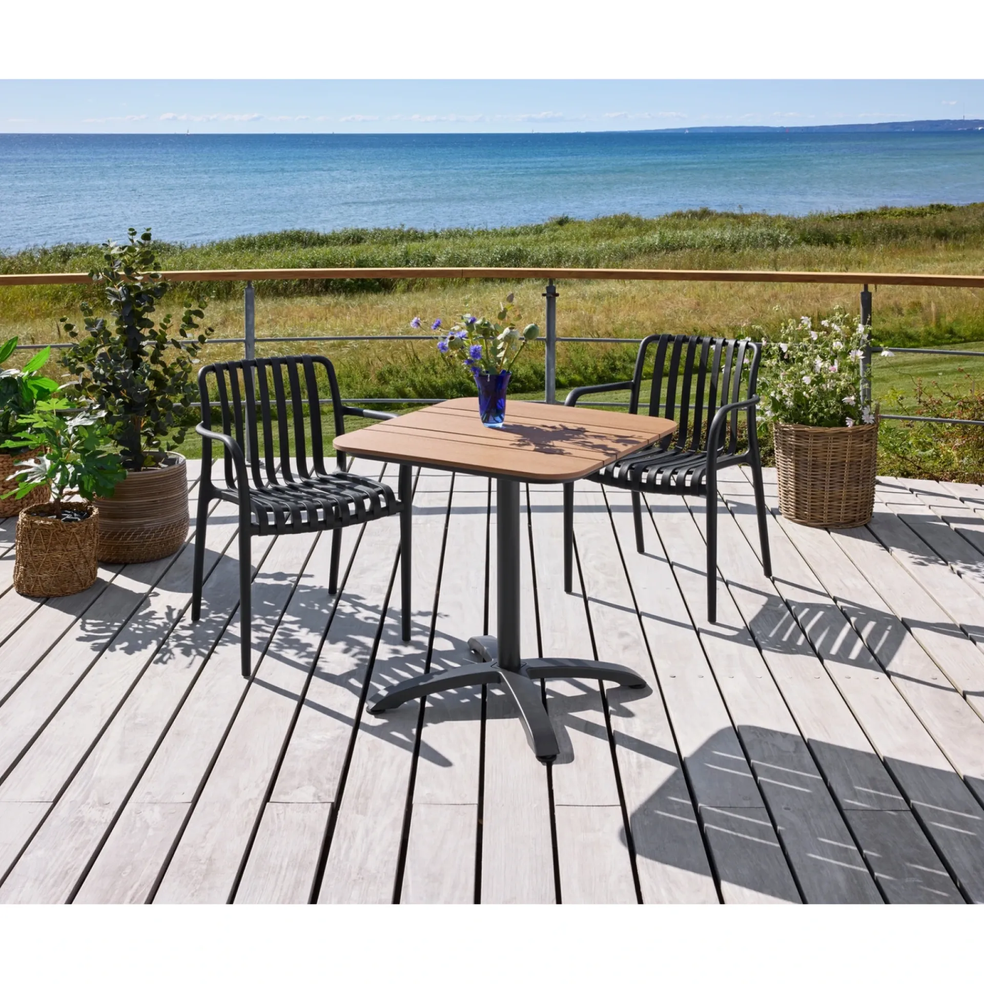 Outrium Cafesæt > FARO/MURCIA BORD + 2 STOLE CAFESÆT SORT