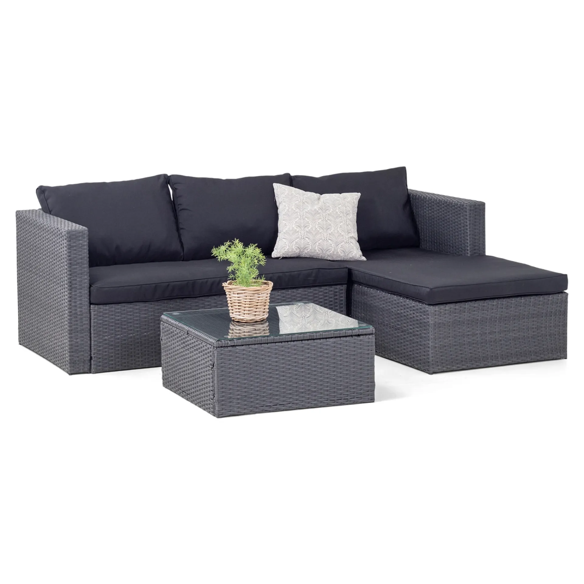 Outrium Lounge Havemøbler > JAMAICA SOFASÆT SORT