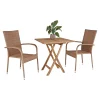 Outrium Cafesæt > JAVA/NAPOLI MED 2 STOLE CAFESÆT TEAK/NATUR