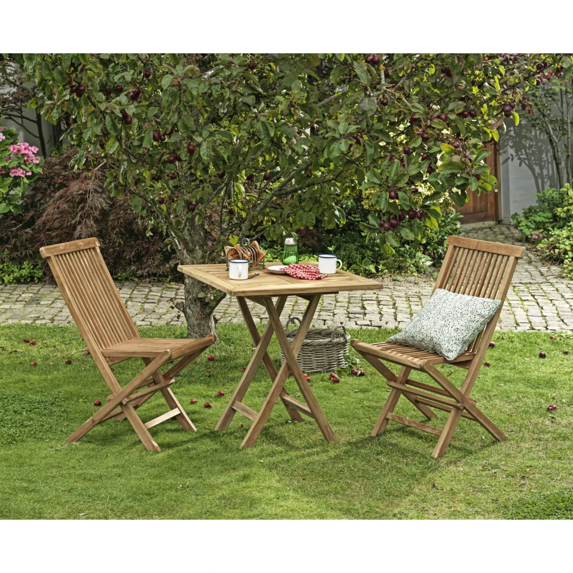 Outrium Cafesæt > JAVA/SYROS MED 2 STOLE CAFESÆT TEAK