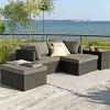 Outrium Lounge Havemøbler > LISSABON SOFASÆT SORT