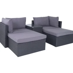 Outrium Lounge Havemøbler > LISSABON SOFASÆT SORT