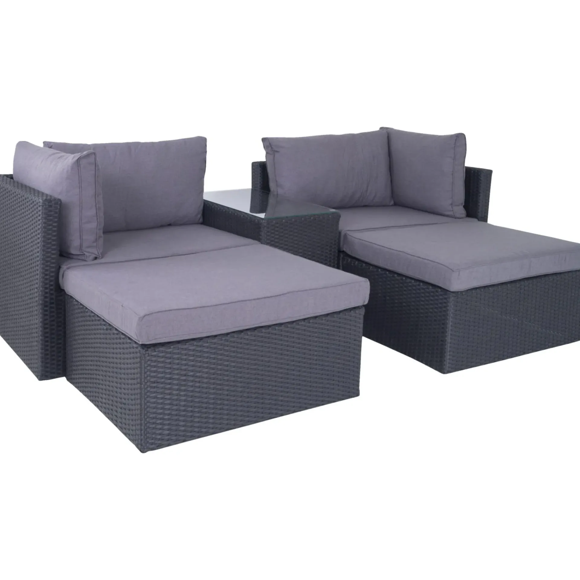 Outrium Lounge Havemøbler > LISSABON SOFASÆT SORT