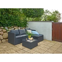 Outrium Lounge Havemøbler > PARIS SOFASÆT SORT