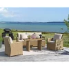 Outrium Lounge Havemøbler > PORTO MED EKSTRA HØJ RYG SOFASÆT NATUR