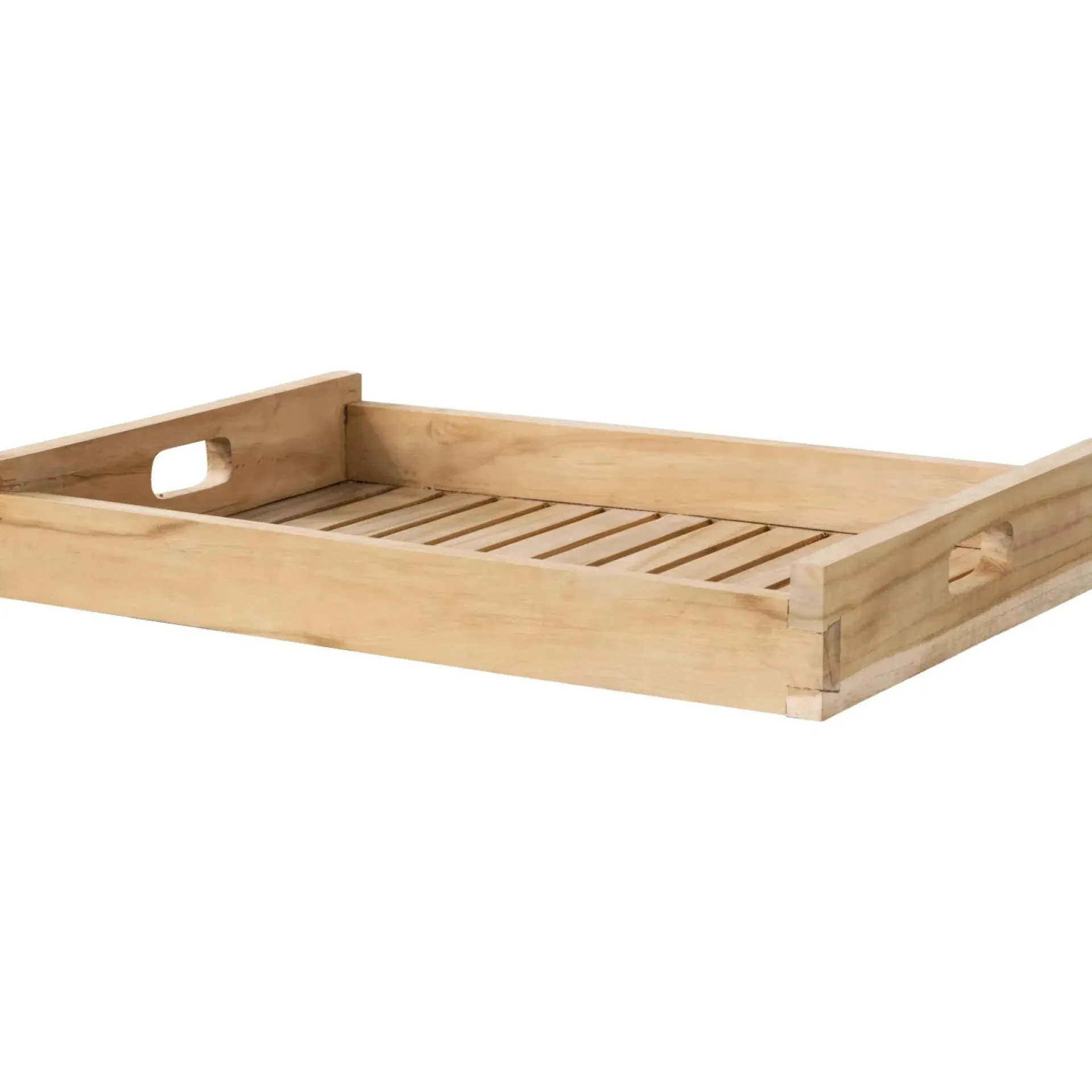 Outrium Tilbehør Havemøbler > SERVERINGSBAKKE NATUR TEAK