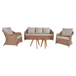 Outrium Lounge Havemøbler > SYMI/SAMUI SOFASÆT NATUR