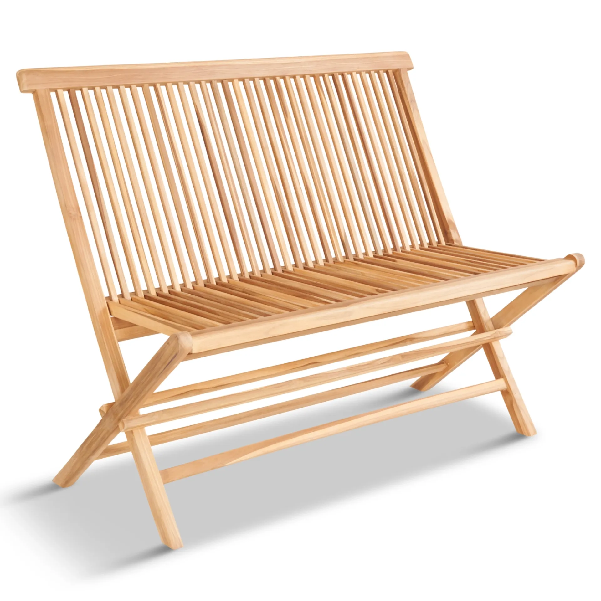 Outrium Havebænke > SYROS MED RYGLÆN HAVEBÆNK TEAK 110 CM