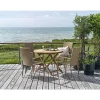 Outrium Havemøbelsæt > SYROS/NAPOLI MED 4 STOLE HAVEMØBELSÆT TEAK/NATUR